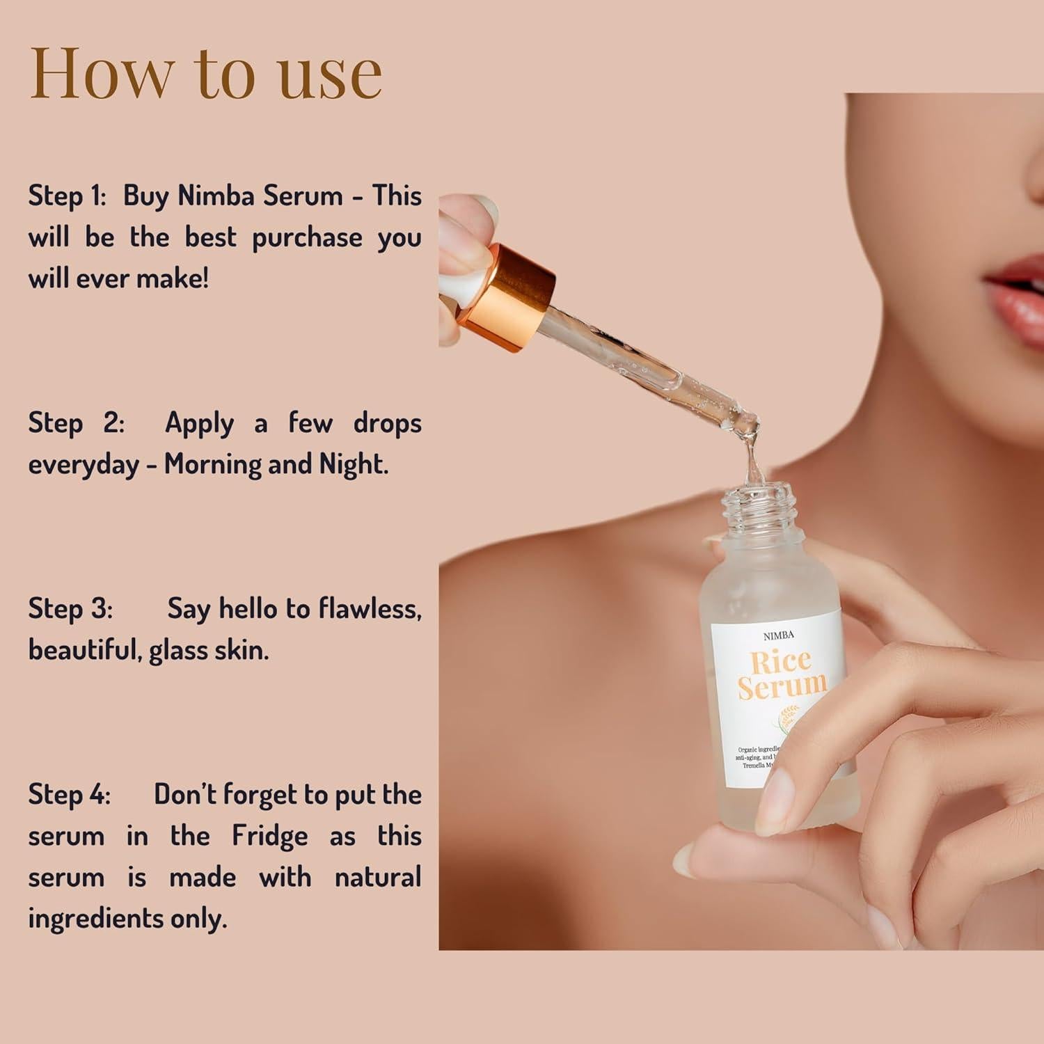 Suero Antienvejecimiento Nimba Cosmetics 45ml Hidratante