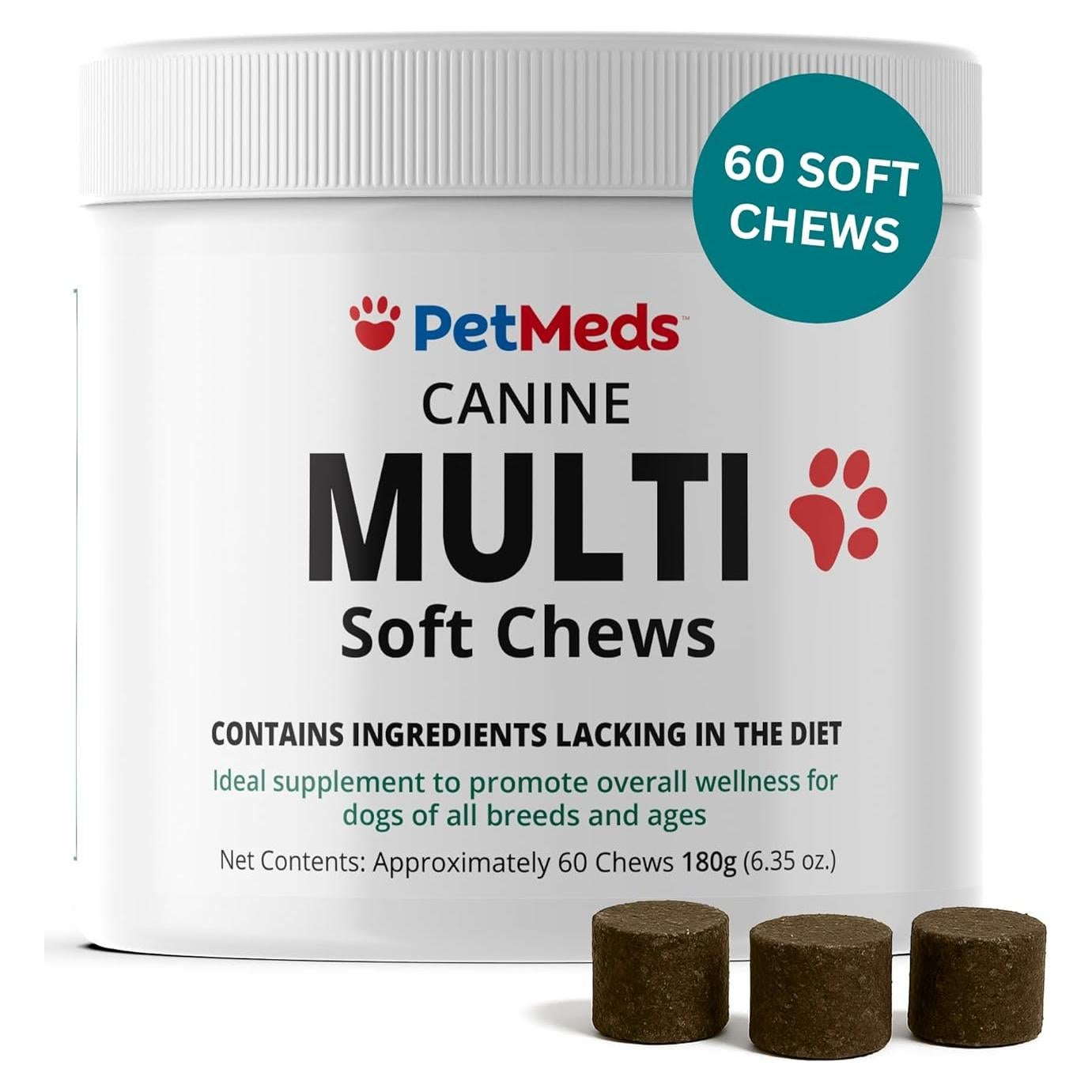 Suplemento Multivitamínico PetMeds para Perros 60 Masticables