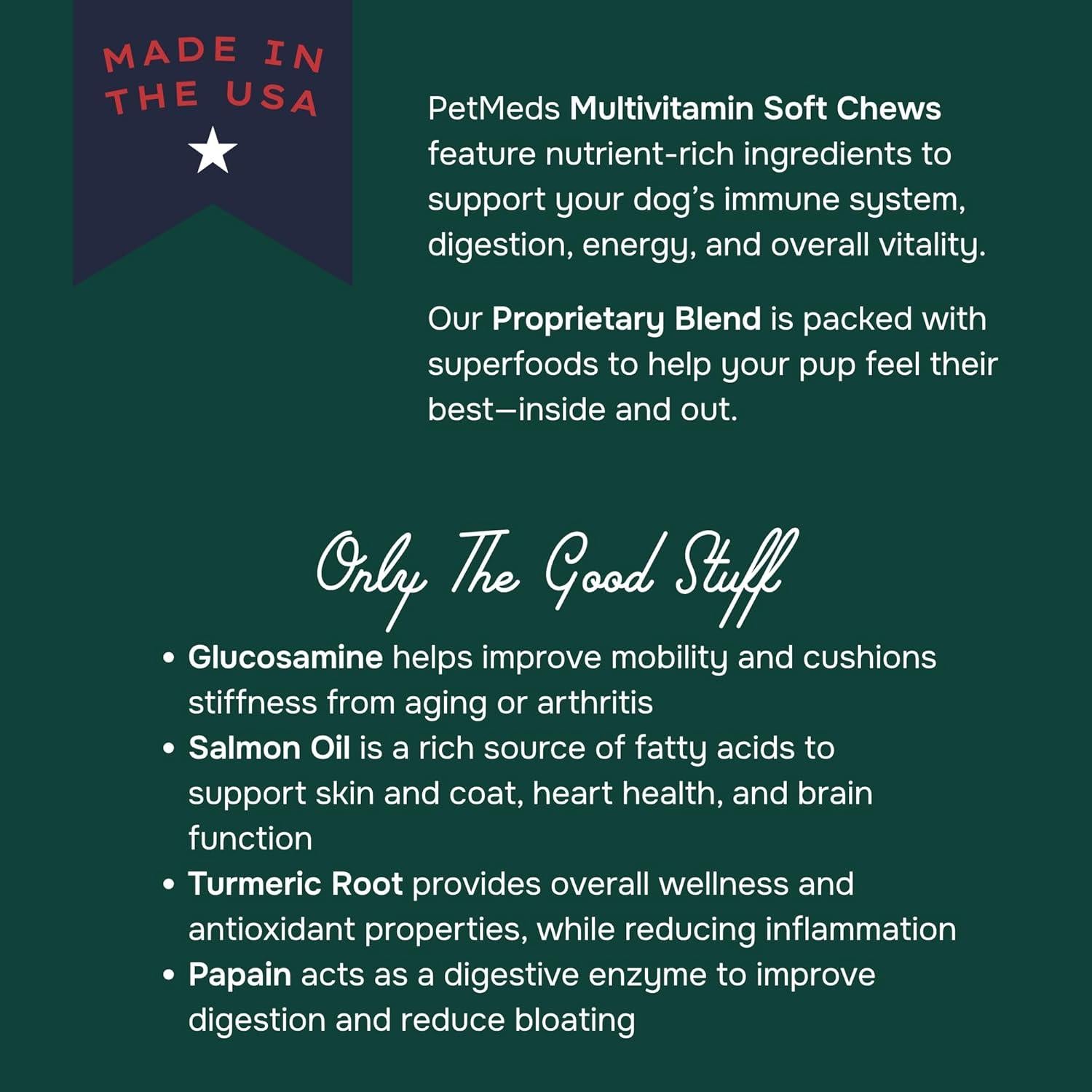 Suplemento Multivitamínico PetMeds para Perros 60 Masticables