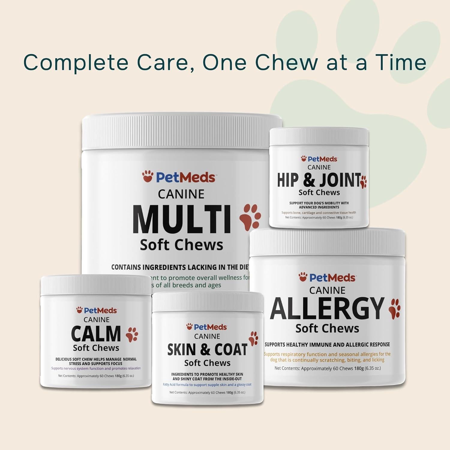 Suplemento Multivitamínico PetMeds para Perros 60 Masticables