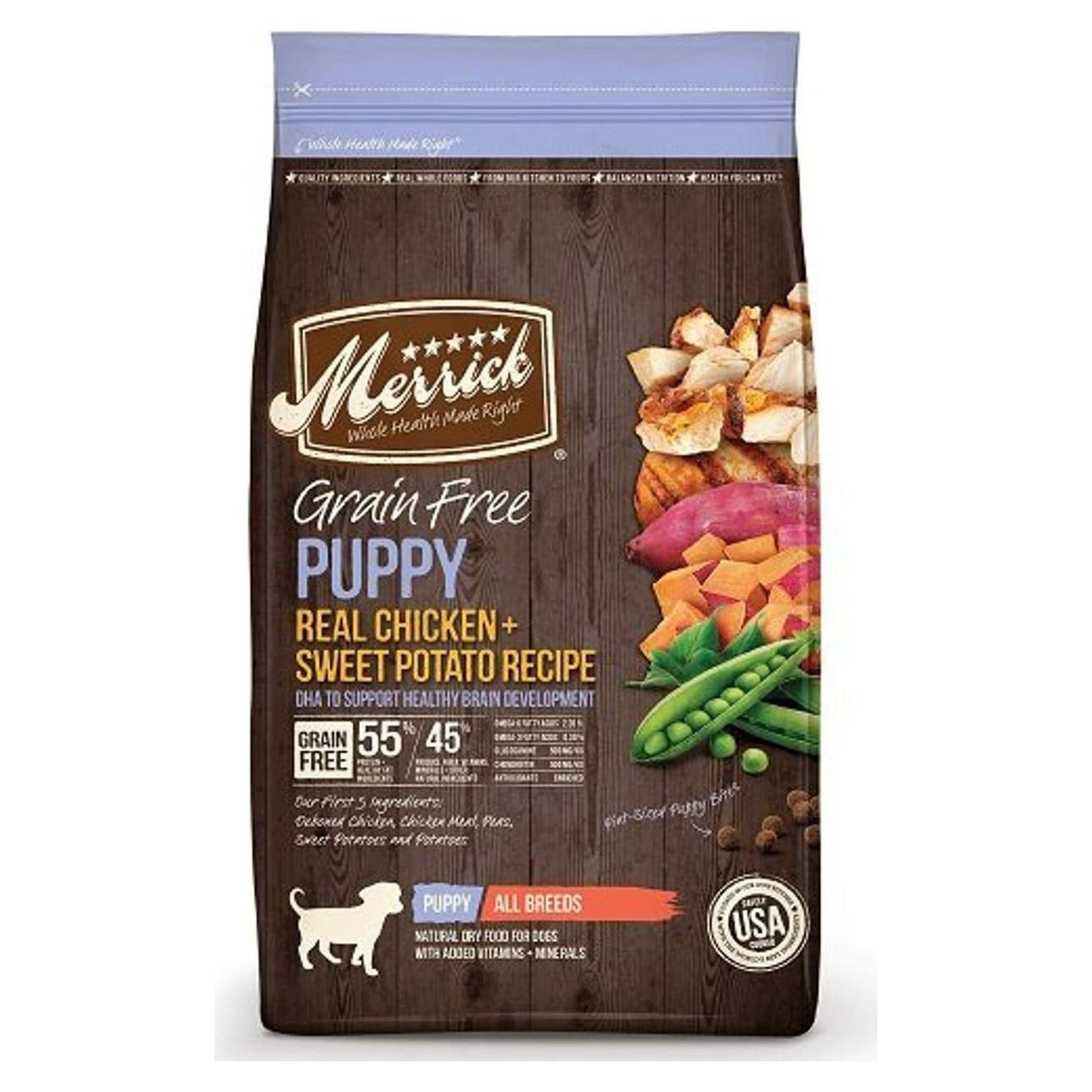 Comida Seca para Cachorros Merrick Pollo y Batata 1.81 kg