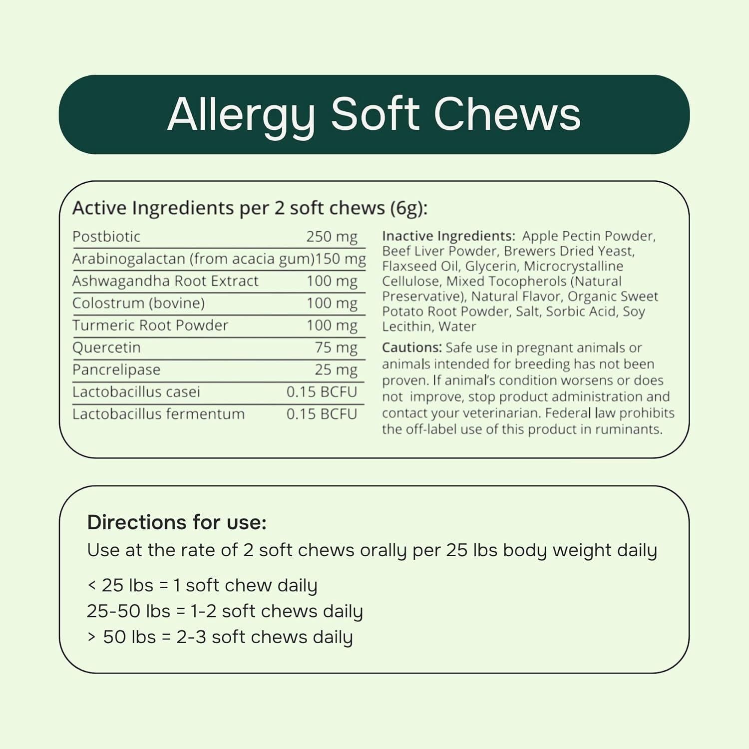 Suplemento para Alergias PetMeds - Masticables 60 Unidades