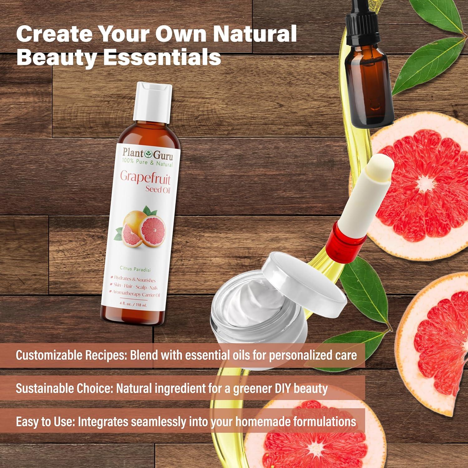 Aceite de Semilla de Pomelo 236 ml Prensado en Frío 100% Puro