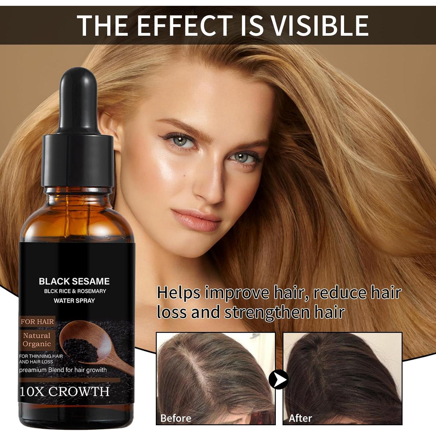 Suero de Crecimiento Capilar Lucksun 30ml - Aceite de Sésamo Negro