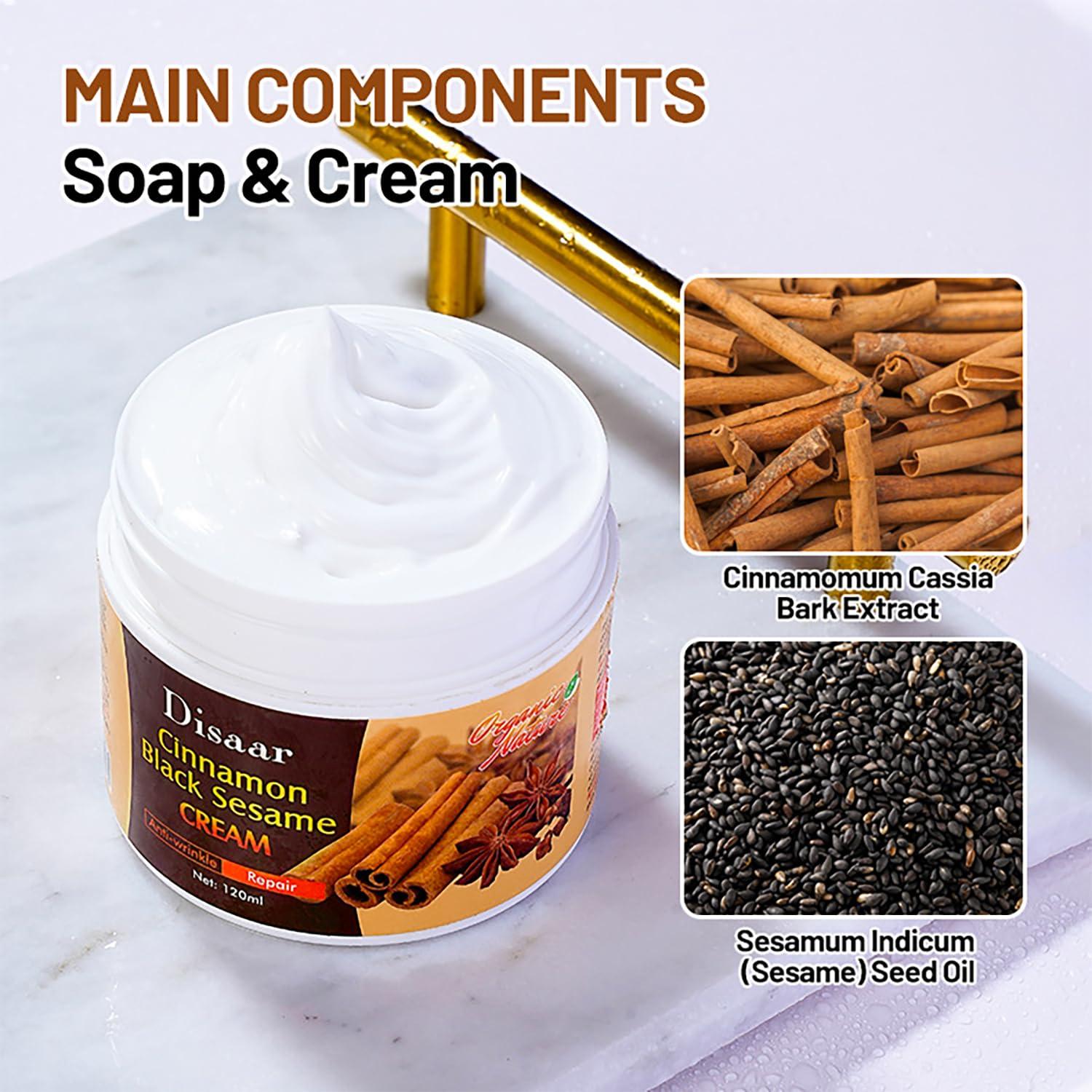 Crema Hidratante Disaaar Beauty 120ml - Canela y Sésamo Negro