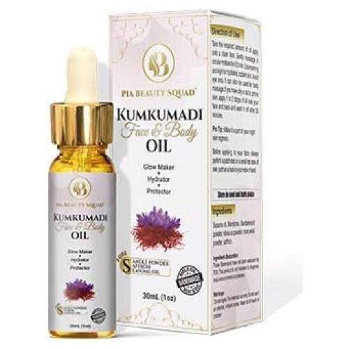 Aceite Kumkumadi PIA Beauty Squad 28g - Hidratante y Iluminador