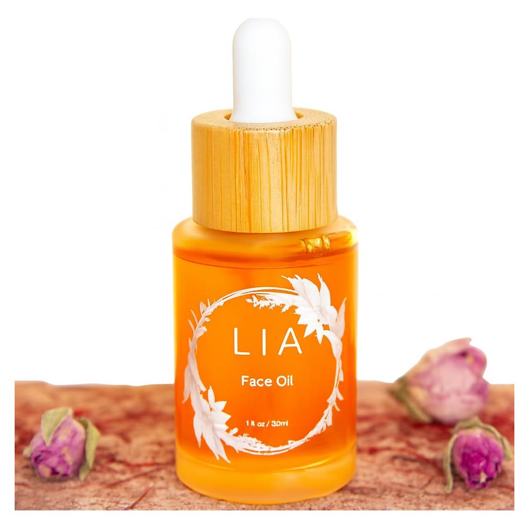 Aceite Facial Hidratante Lia Organics 90ml - Rosa y Azafrán