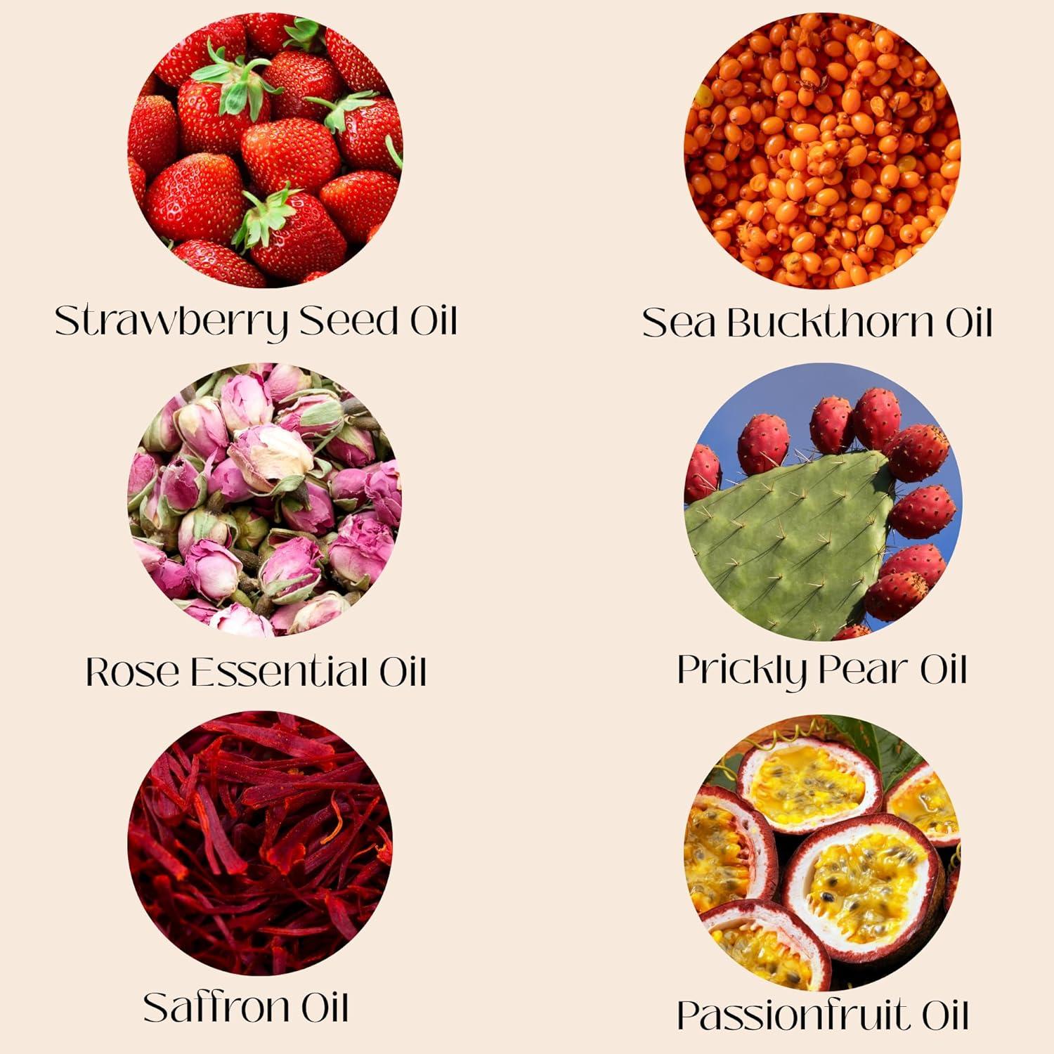 Aceite Facial Hidratante Lia Organics 90ml - Rosa y Azafrán