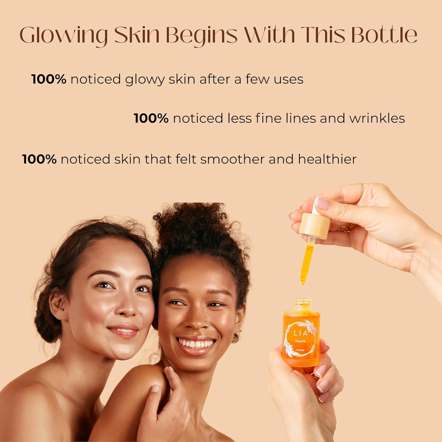 Aceite Facial Hidratante Lia Organics 90ml - Rosa y Azafrán