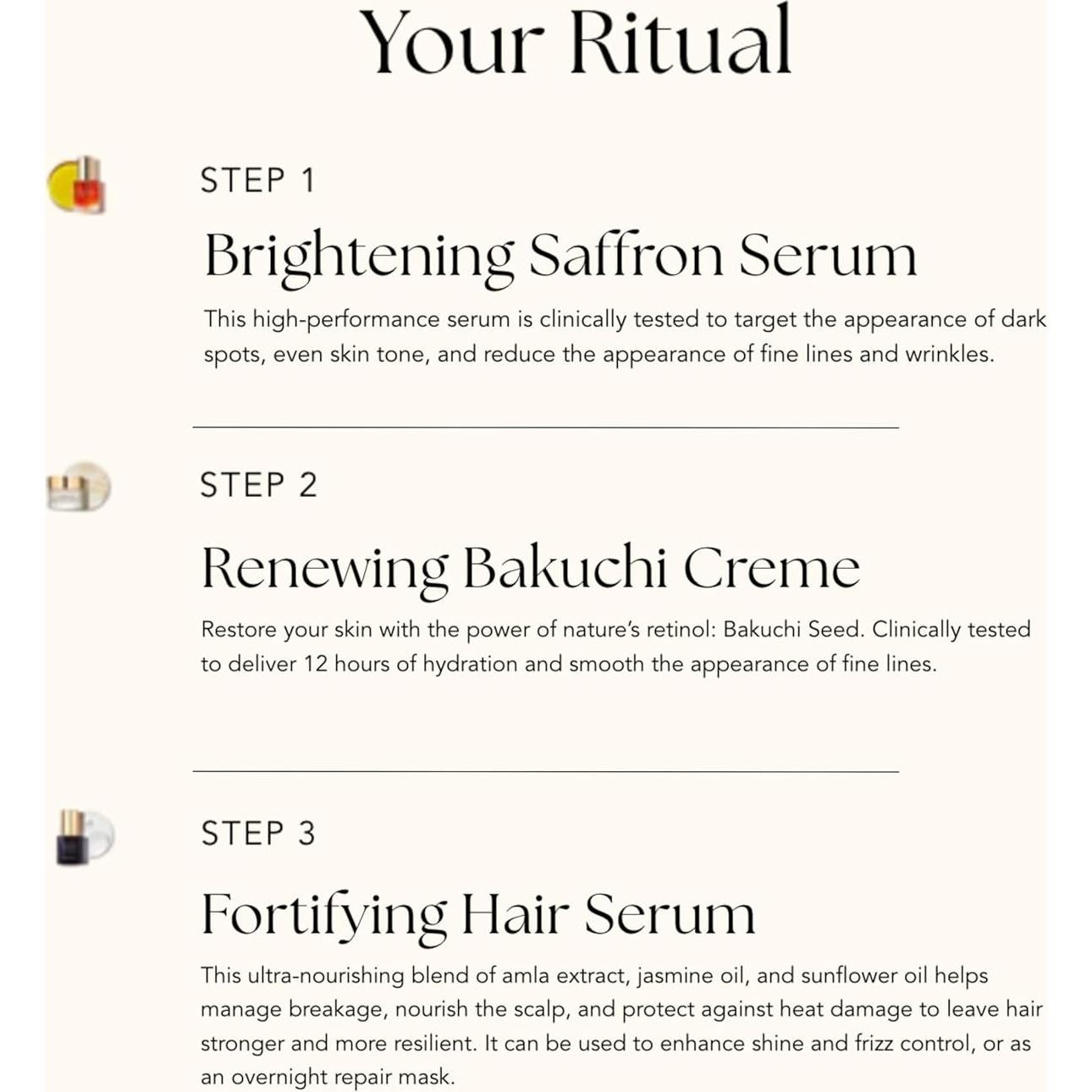 Kit de Viaje RANAVAT Royal Trio - Suero Aclarador, Crema y Suero Capilar