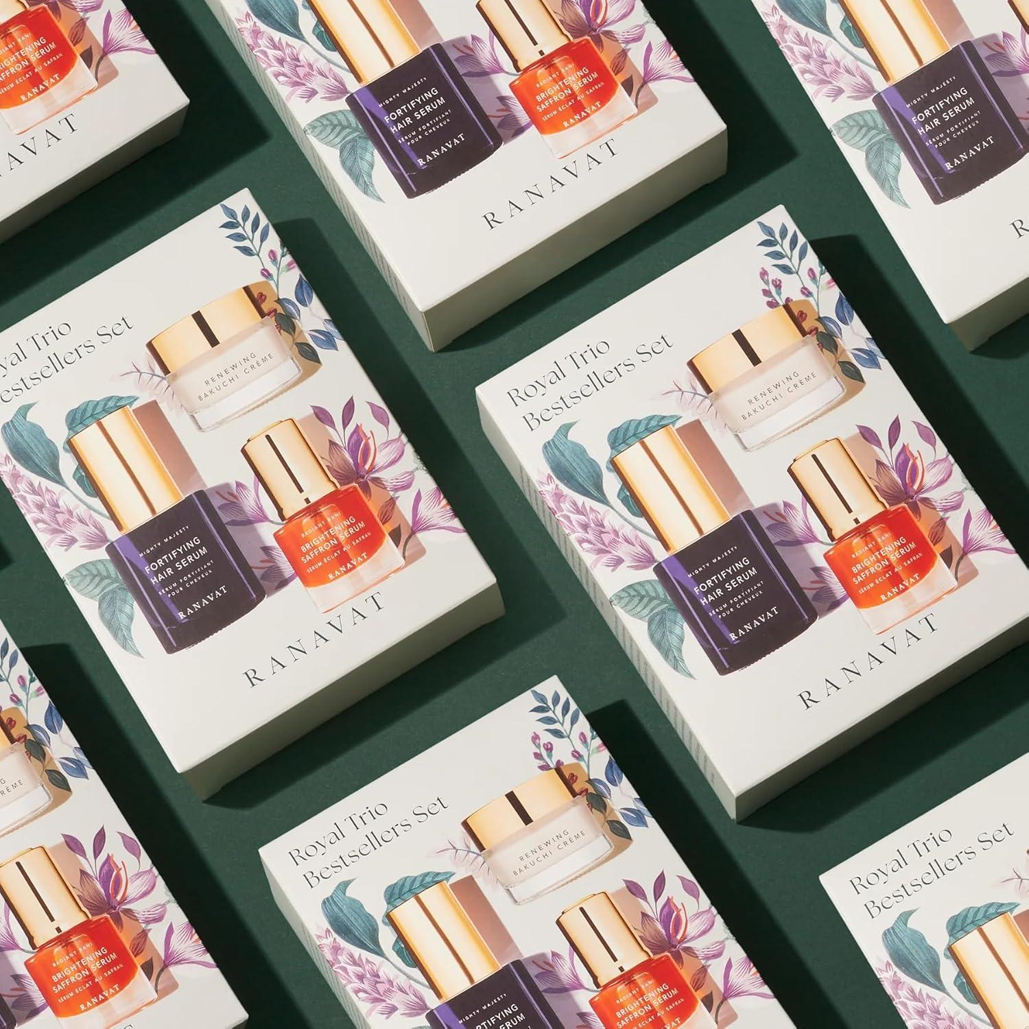 Kit de Viaje RANAVAT Royal Trio - Suero Aclarador, Crema y Suero Capilar