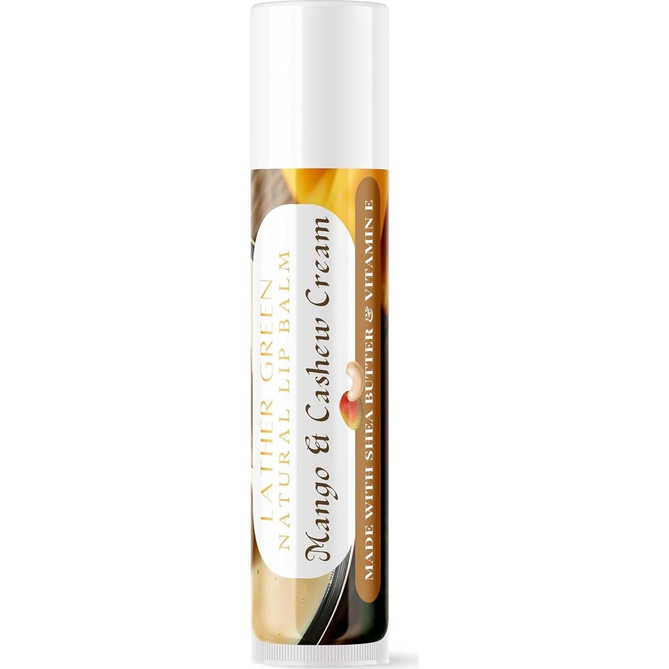 Bálsamo Labial Natural Lather Green Mango y Anacardo 3 Unidades