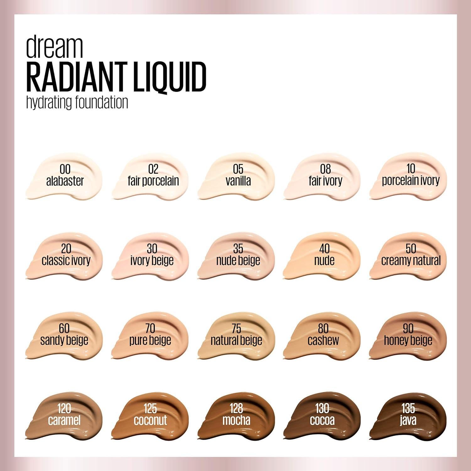 Base Líquida Hidratante Maybelline Dream Radiant 29.57 ml Anacardo