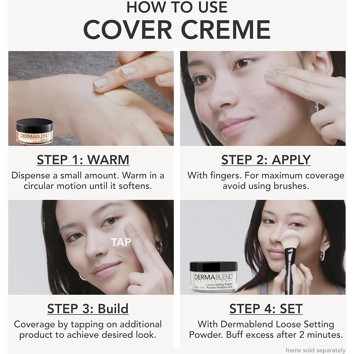 Base de Maquillaje Dermablend Cover Crème 20W Cashew Beige 28.35g