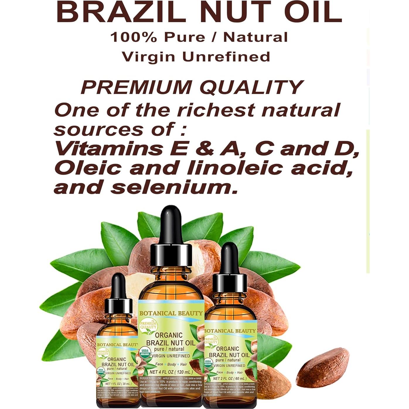 Aceite de Nuez de Brasil Orgánico 120 ml - Bertholletia Excelsa