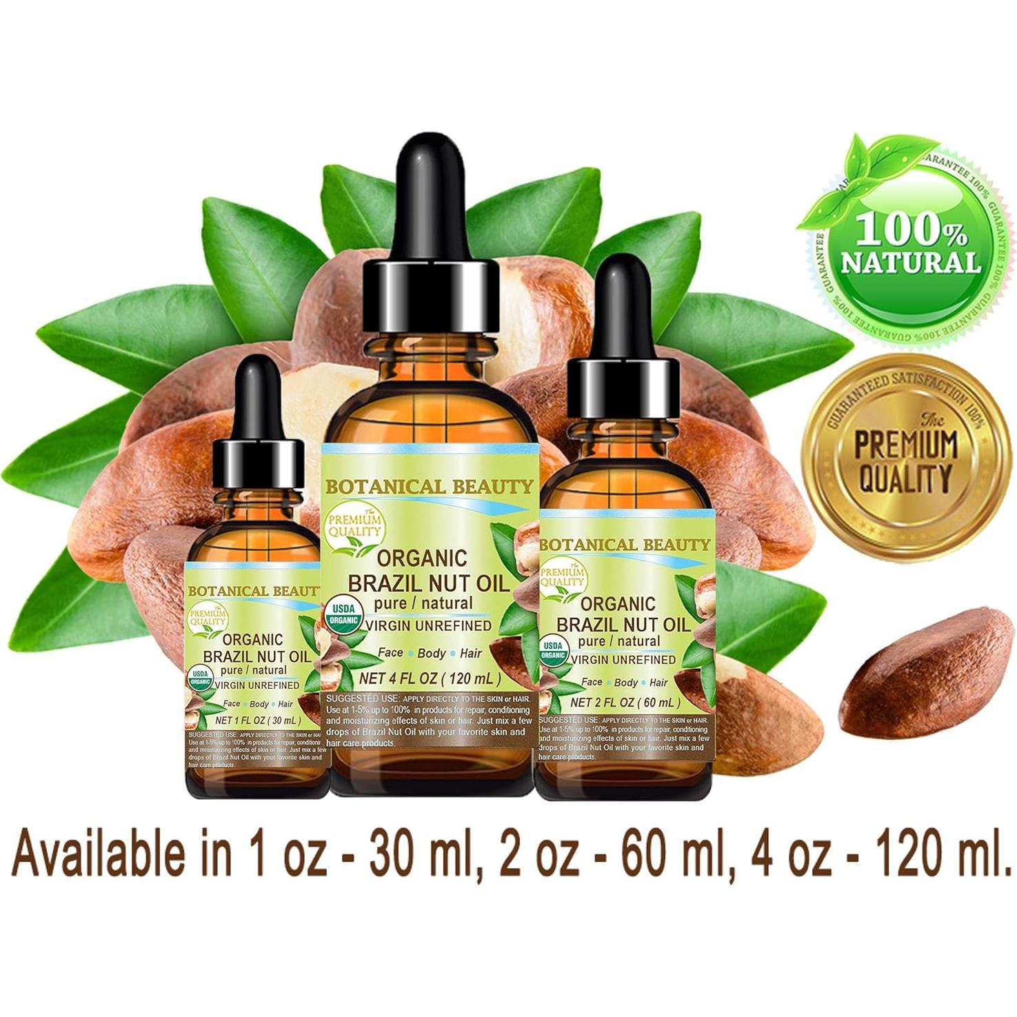 Aceite de Nuez de Brasil Orgánico 120 ml - Bertholletia Excelsa