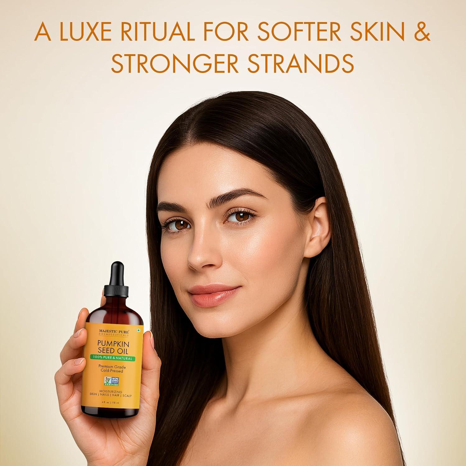 Aceite de Semilla de Calabaza Majestic Pure 118 ml - 100% Puro