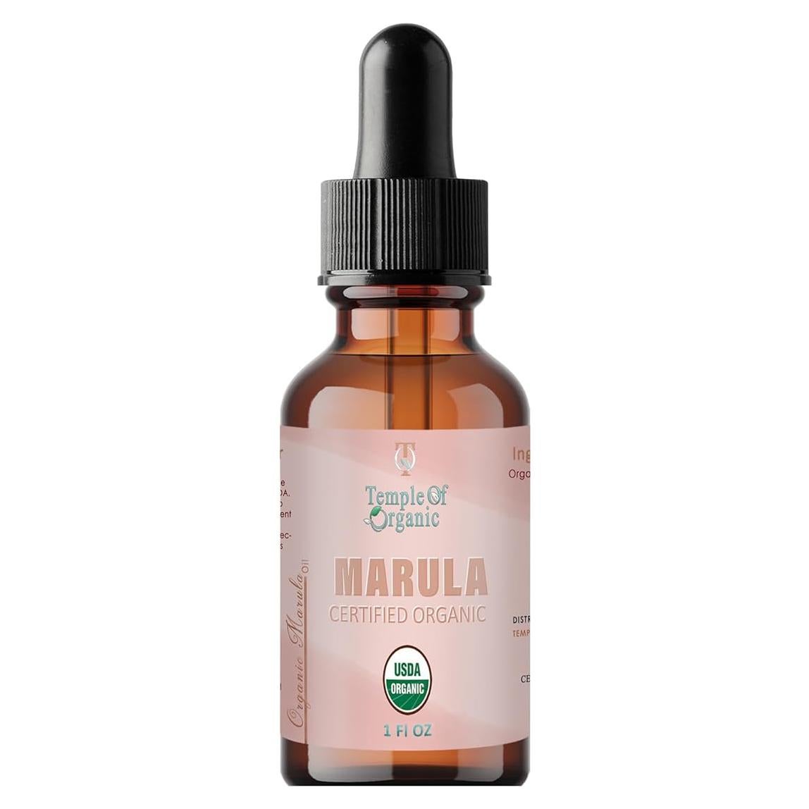 Aceite de Marula Orgánico Templo de Orgánico 30 ml Puro Vegano