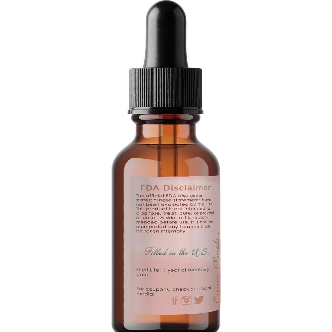 Aceite de Marula Orgánico Templo de Orgánico 30 ml Puro Vegano