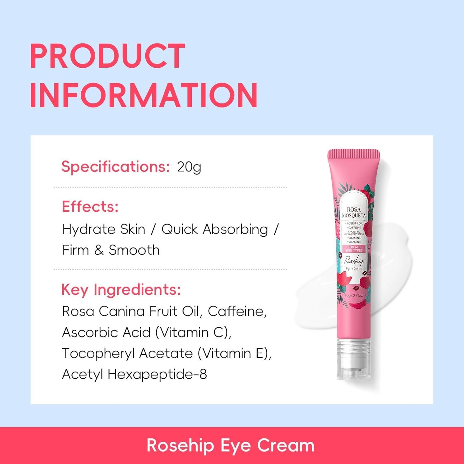 Conjunto de Cuidado de la Piel BeauBase Rosa Mosqueta 5 Piezas