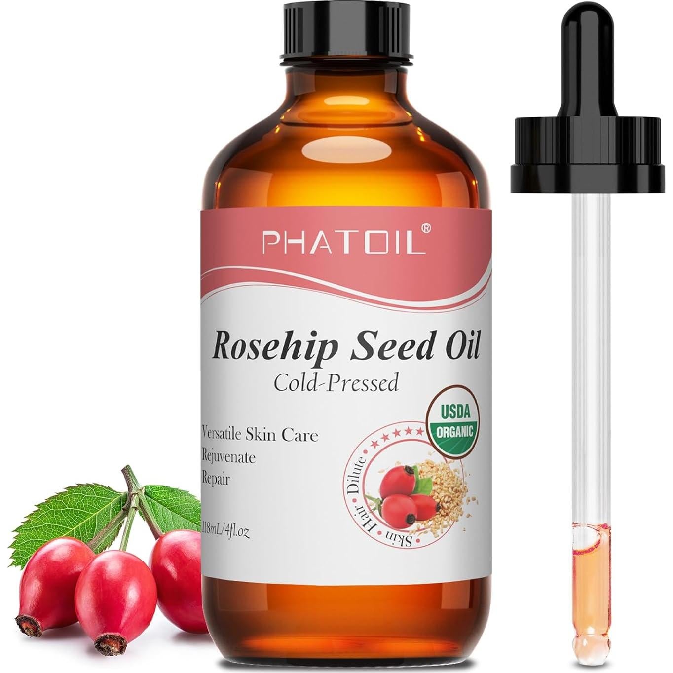 Aceite de Semilla de Rosa Mosqueta Orgánico PHATOIL 118ml