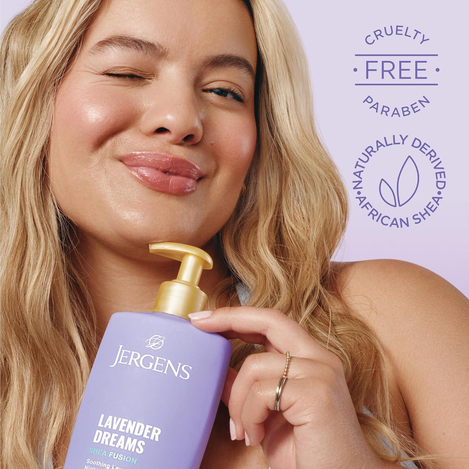 Loción Corporal Jergens Shea Fusion Lavanda 414 ml Hidratante