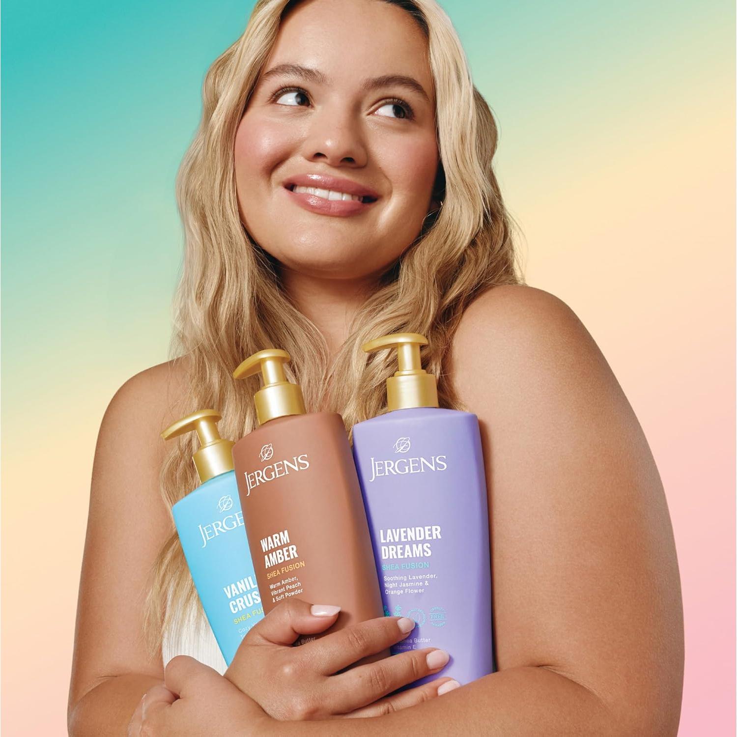 Loción Corporal Jergens Shea Fusion Lavanda 414 ml Hidratante