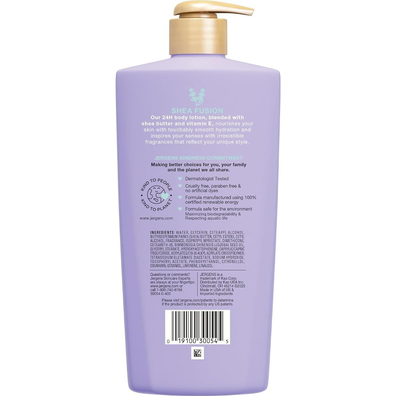 Loción Corporal Jergens Shea Fusion Lavanda 414 ml Hidratante