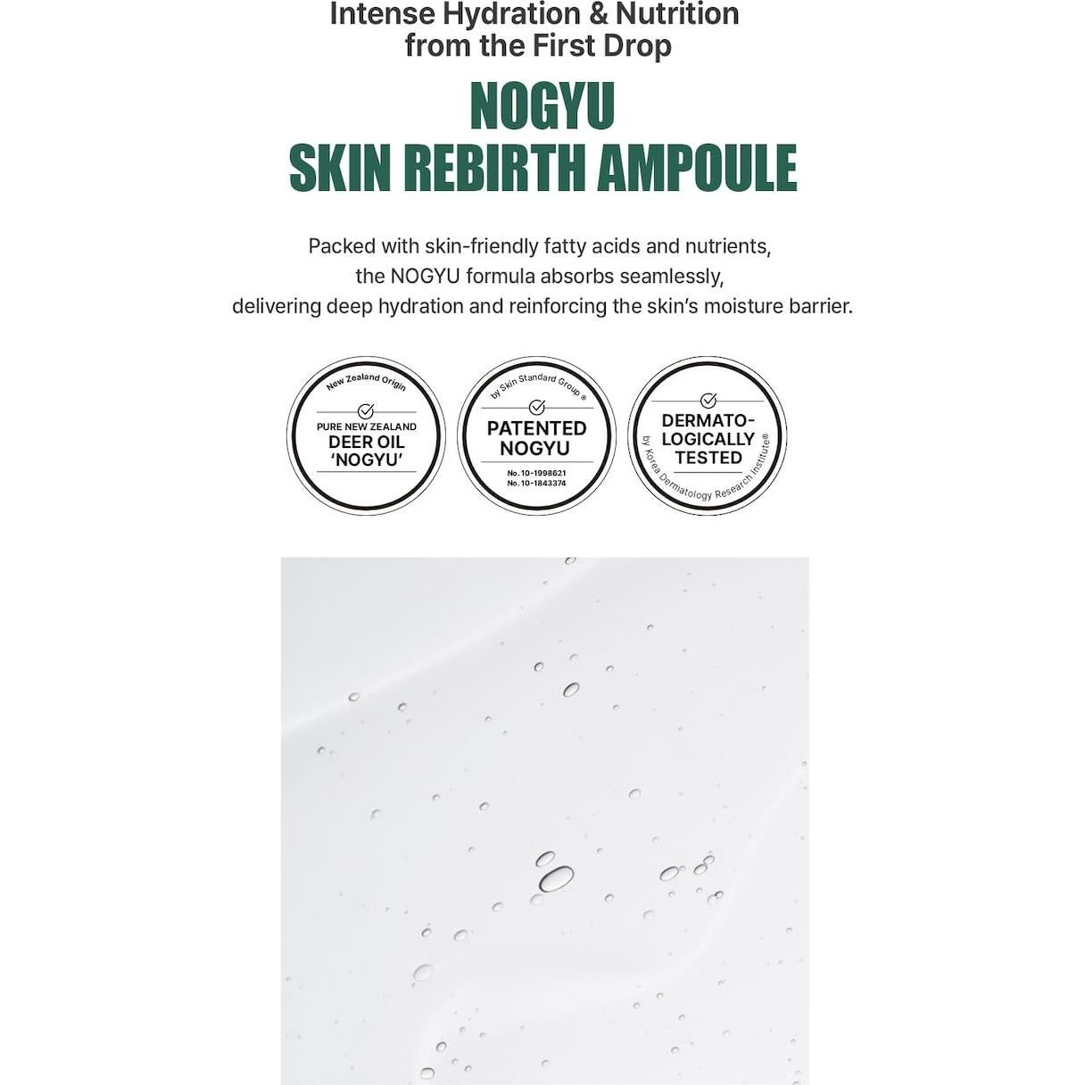 Ampoule Facial Hidratante Nogyu Skin Rebirth 40 ml - CENTURY RECIPES