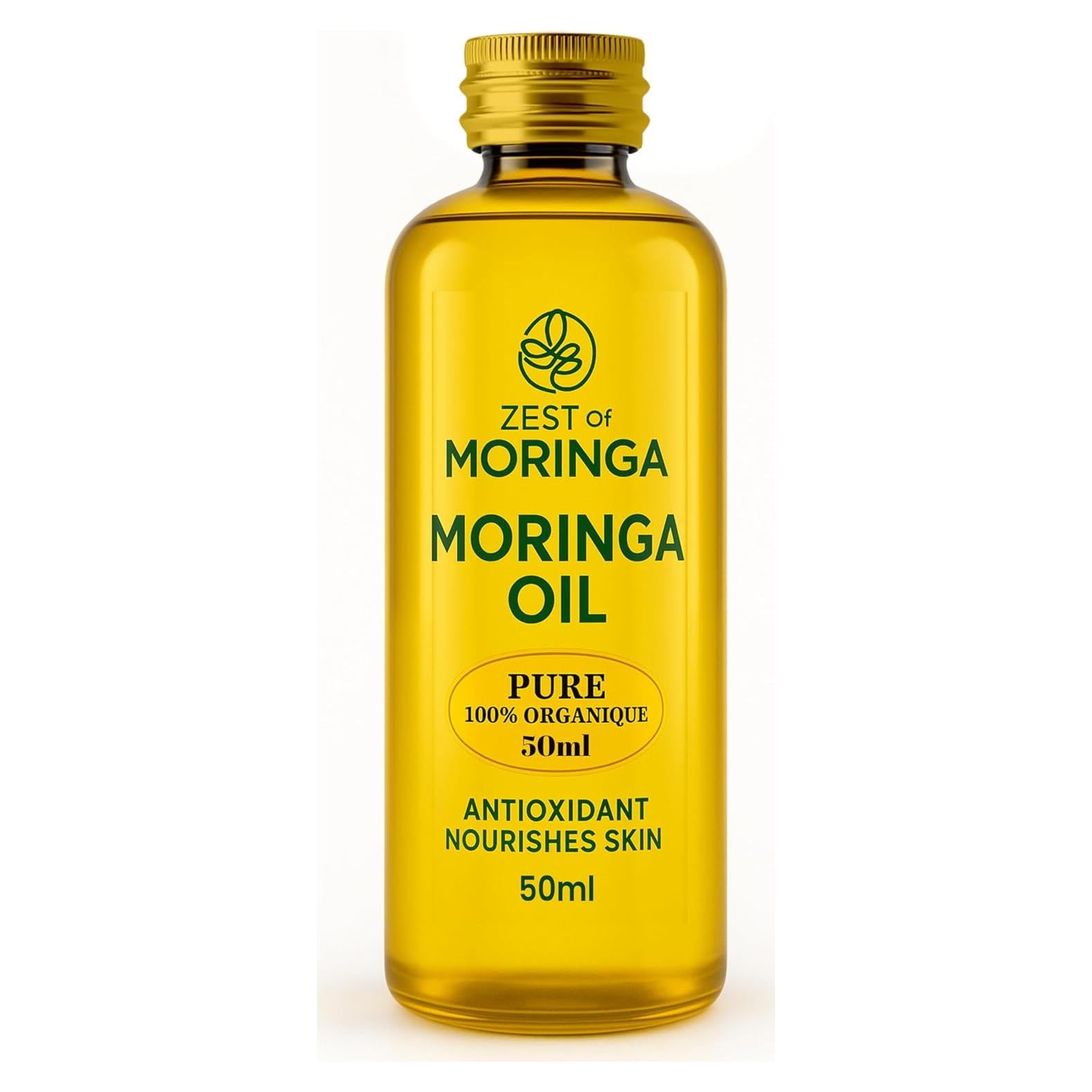 Aceite Facial de Moringa 100% Puro Antienvejecimiento 50ml