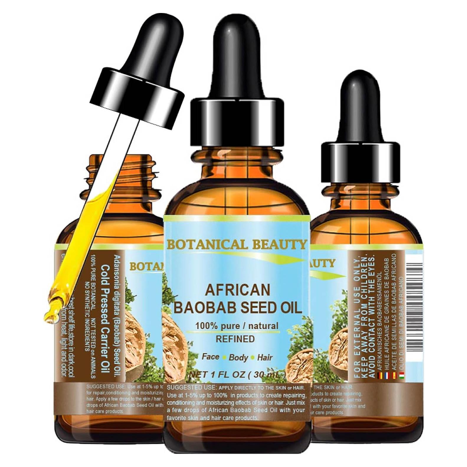 Aceite de Semilla de Baobab 100% Puro 30 ml - Hidratante Natural