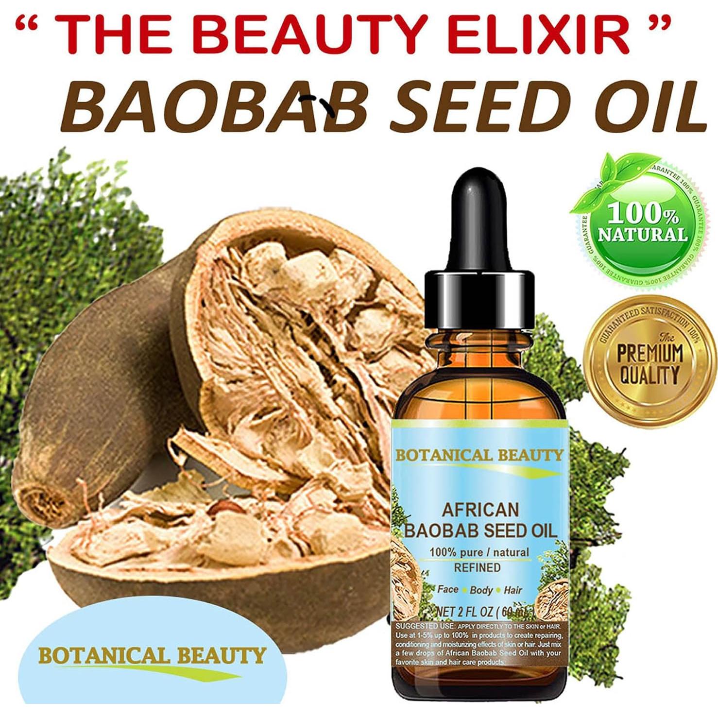 Aceite de Semilla de Baobab 100% Puro 30 ml - Hidratante Natural