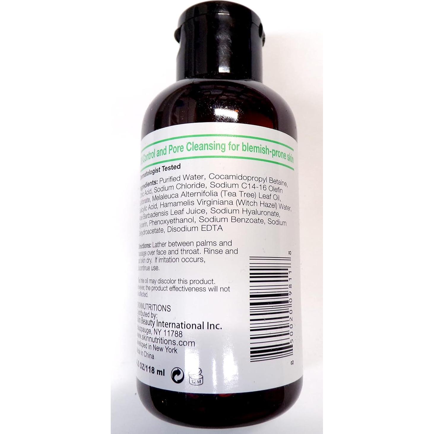 Limpieza Facial Skin Nutrition Botanical 118ml Aceite de Árbol de Té