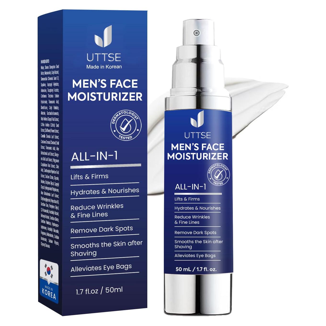 Hidratante Facial 6-en-1 Uttse para Hombres 50 ml - Anti-Ojeras