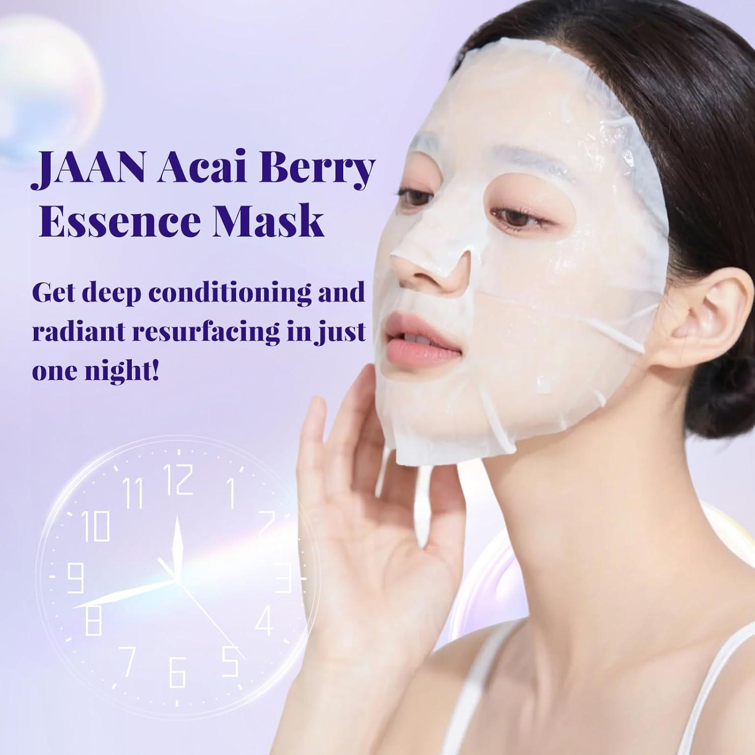 Máscara Hidratante Acai Berry JAAN - Set de 10 Piezas