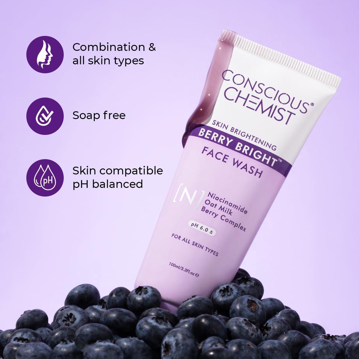 Limpiador Facial Niacinamide Conscious Chemist 100ml - Berry Bright