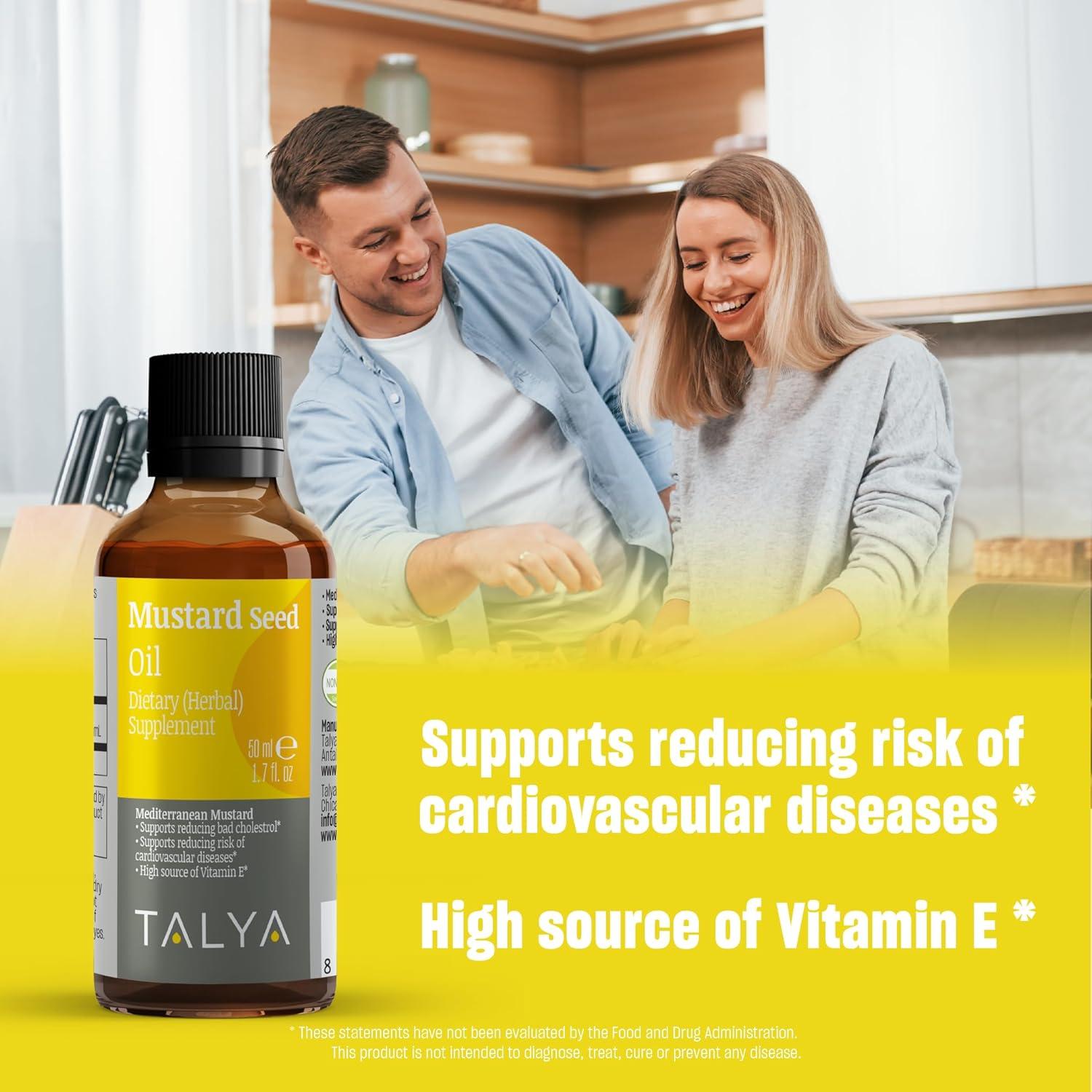 Aceite de Mostaza Puro Talya 50ml Prensado en Frío Natural