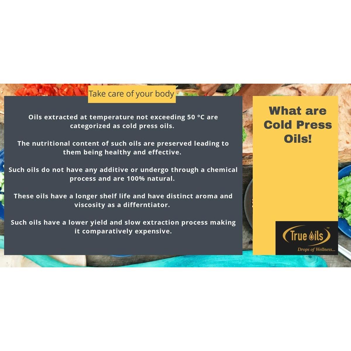 Aceite de Mostaza Prensado en Frío True Oils 500ml - Crecimiento Cabello