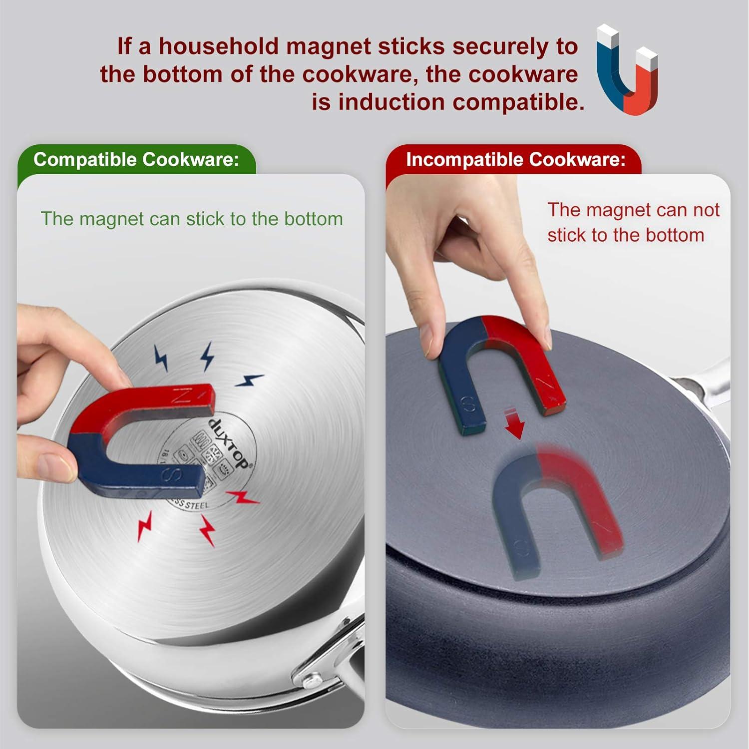 Cocina de Inducción Duxtop 1800W Portátil LCD Plata