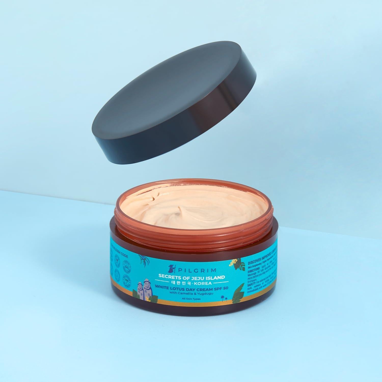 Crema de Día Pilgrim Loto Blanco SPF 50 - 100 g