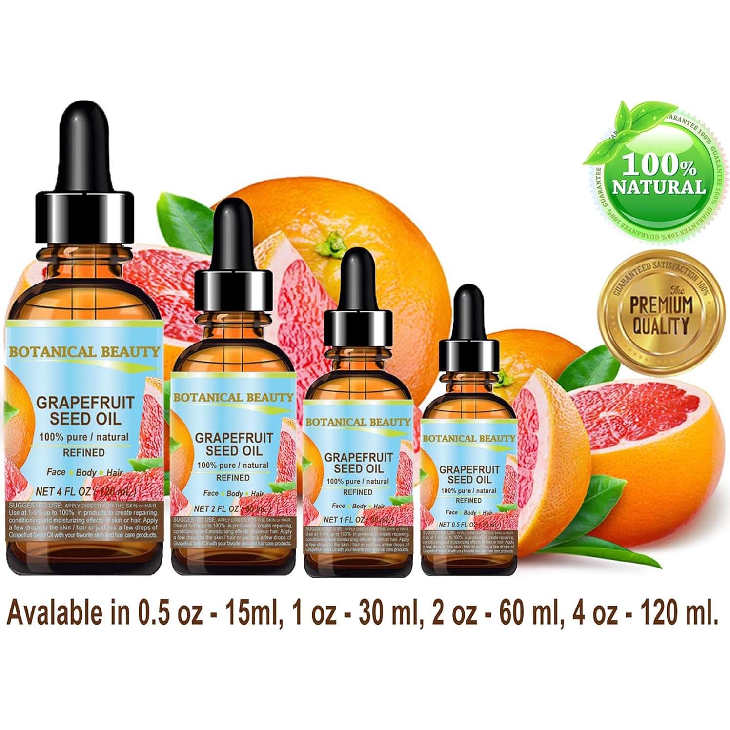 Aceite de Semilla de Pomelo 100% Puro Belleza Botánica 15 ml