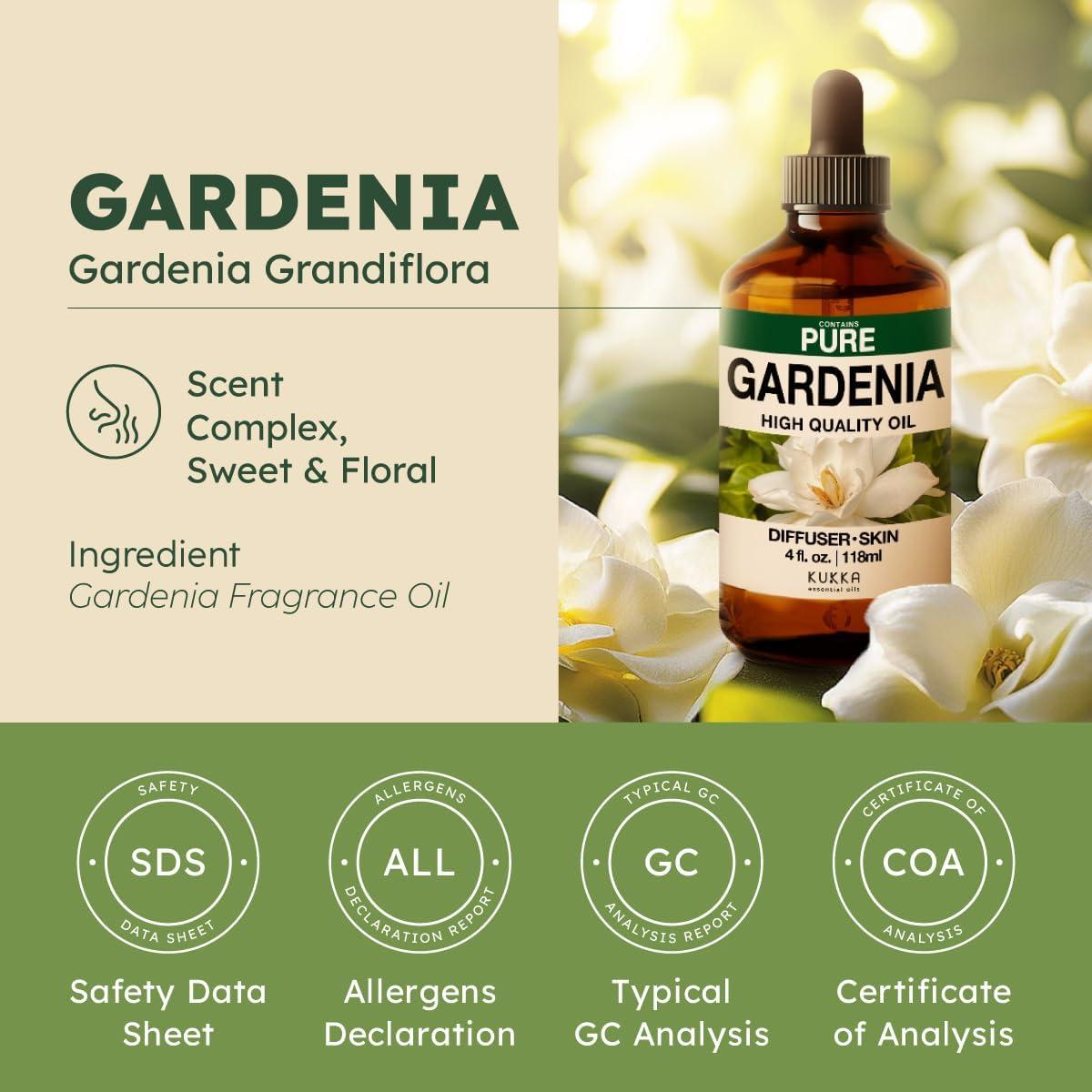 Aceite Esencial de Gardenia KUKKA 118 ml - Aromaterapia y Cuidado de Piel