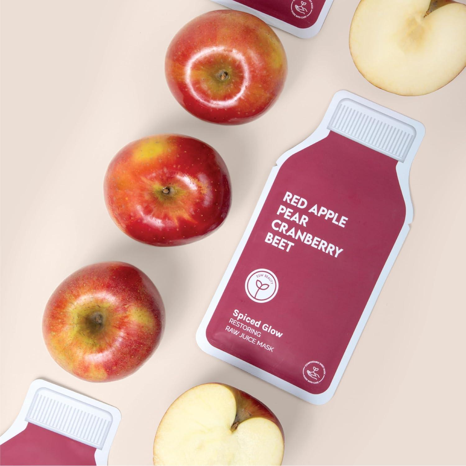 Máscara Facial Restauradora ESW Belleza - 6 Pack Manzana, Pera y Arándano