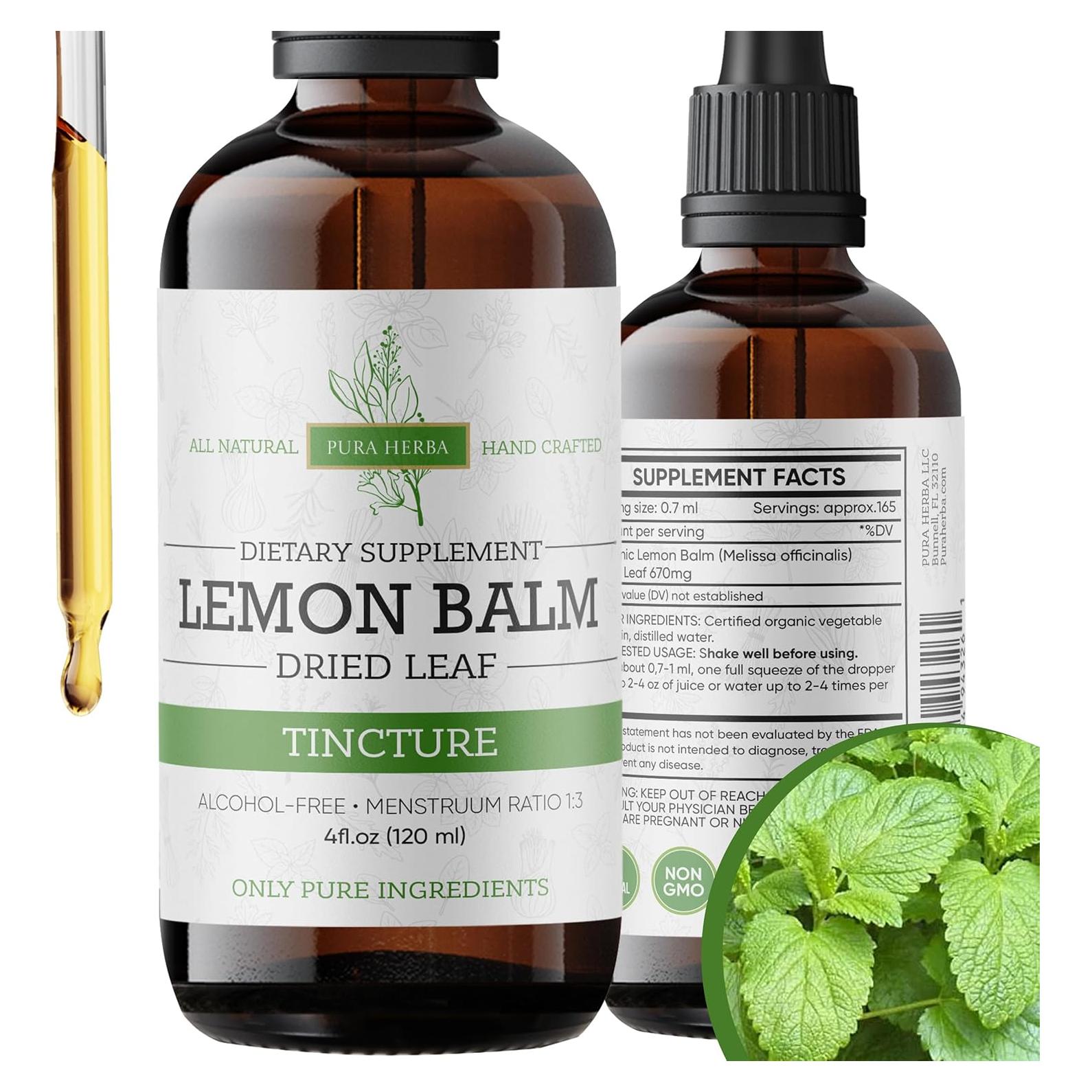 Tintura de Bálamo Limón Pura Herba 118.3 ml - Sin Alcohol