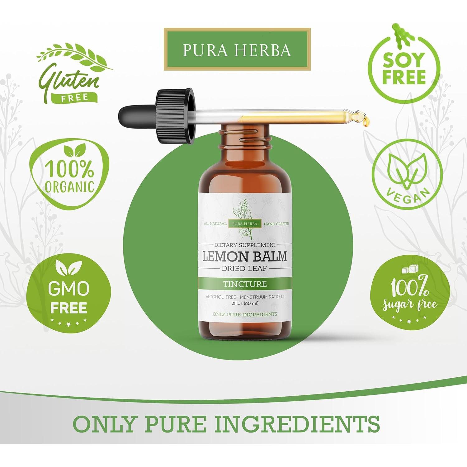 Tintura de Bálamo Limón Pura Herba 118.3 ml - Sin Alcohol