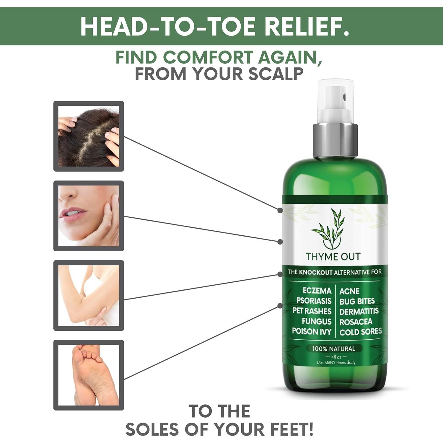 Spray Antipicazón Thyme Out 118ml - Alivio Eczema y Psoriasis