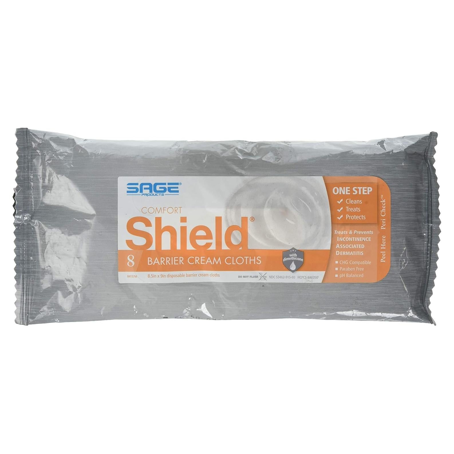 Toallitas de Crema Barrera Comfort Shield - 1 Paquete 8 Toallitas