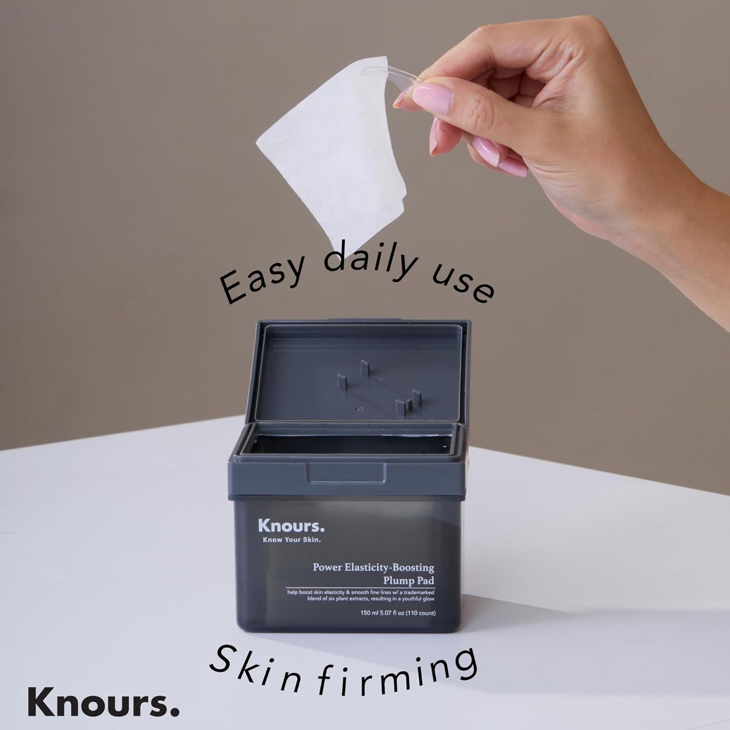 Almohadillas Reafirmantes Knours 2-en-1 | 110 Unidades | 150ml