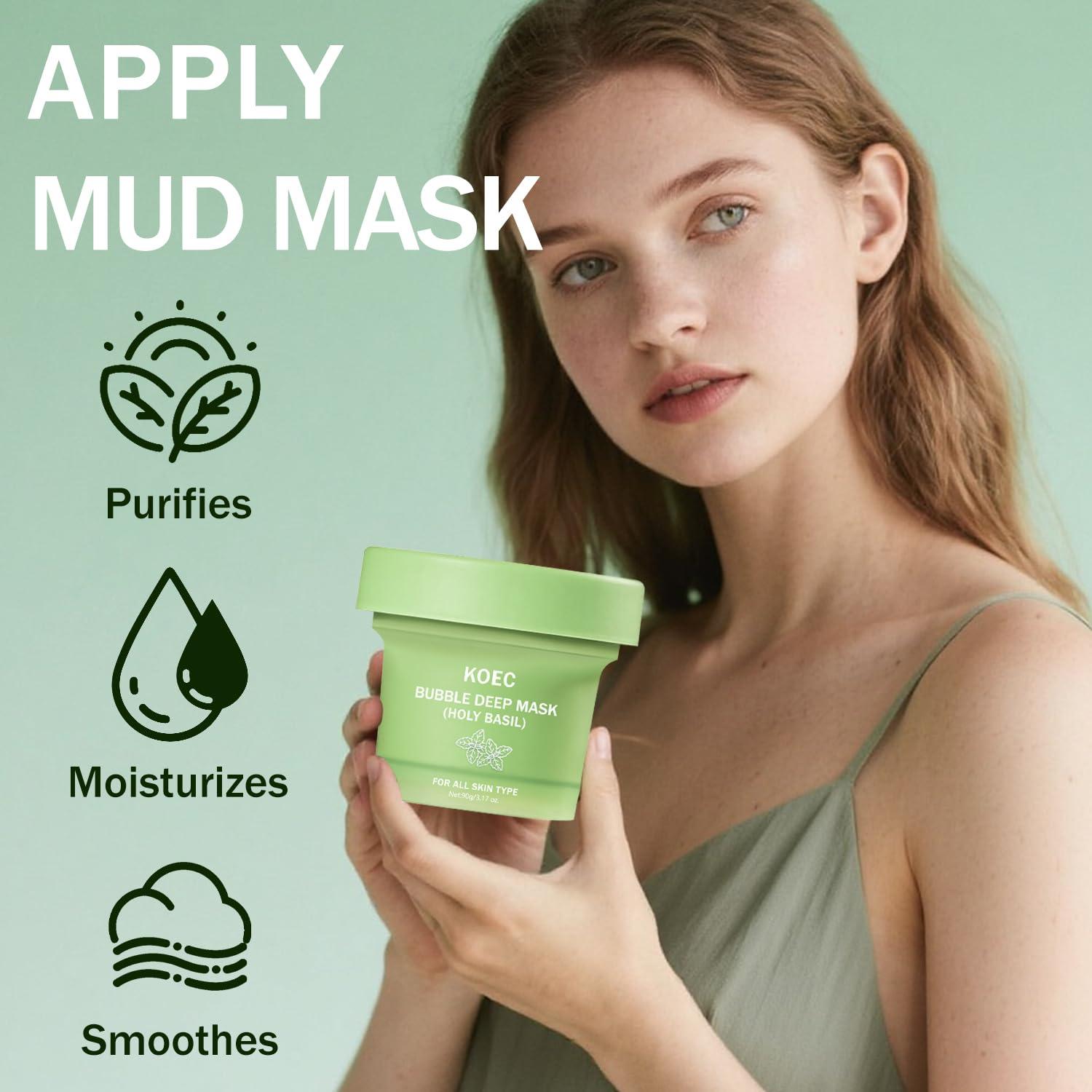 Mascarilla Facial Espumosa Albahaca Sagrada 90g - XUHUIT