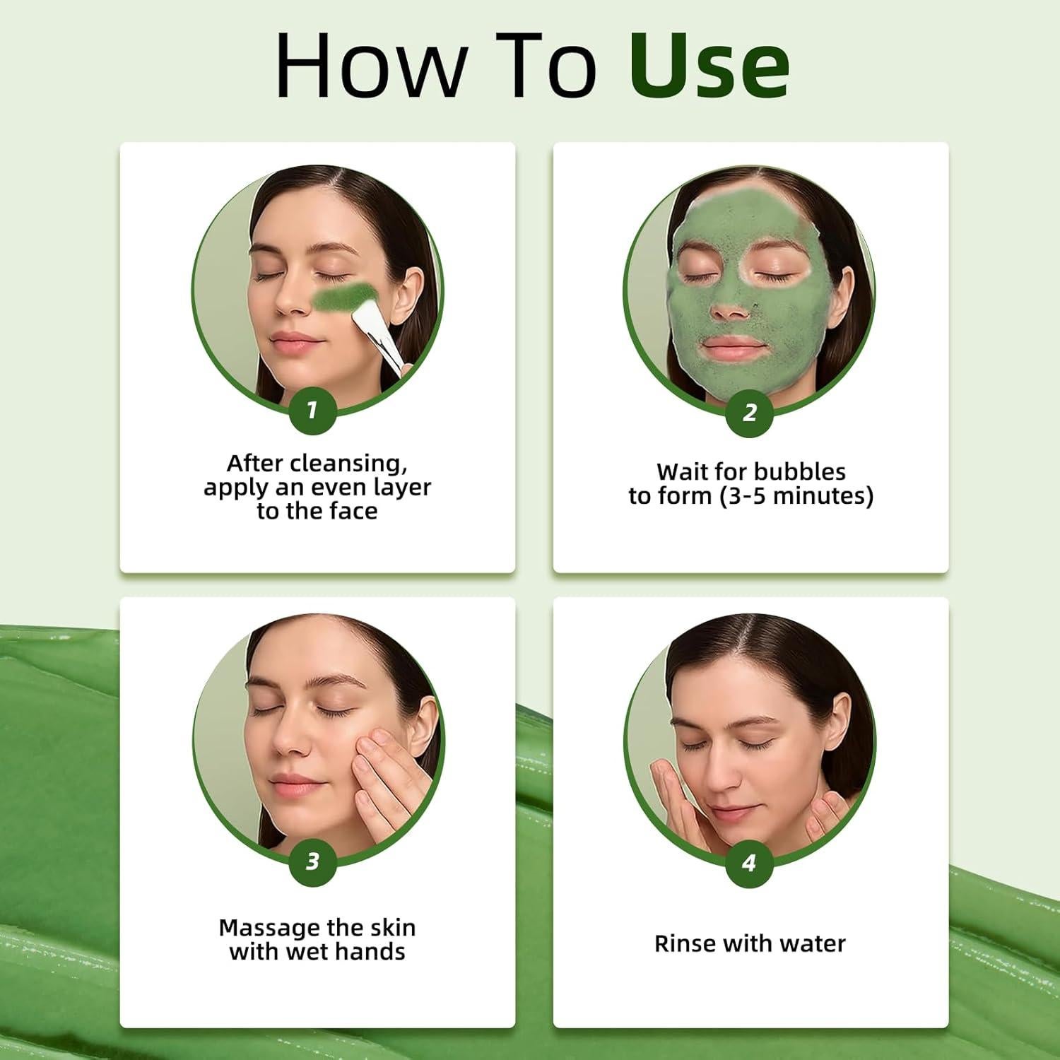 Mascarilla Burbuja OLELON Albahaca Sagrada 100g - Limpieza Profunda